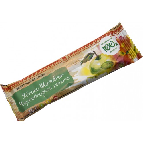 Купить Батончик фруктовый Яблоко-шиповник-черноплодная рябина  г. Жуковский  