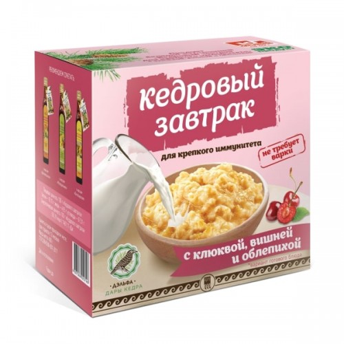 Купить Завтрак кедровый для крепкого иммунитета с клюквой, вишней и облепихой  г. Жуковский  