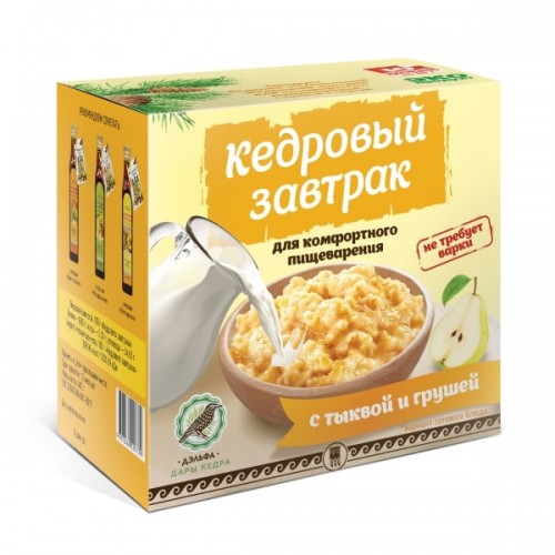 Купить Завтрак кедровый для комфортного пищеварения с тыквой и грушей  г. Жуковский  