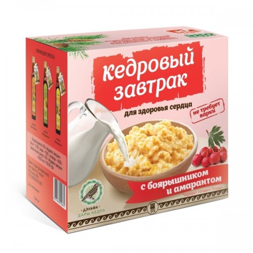 Купить Завтрак кедровый для здоровья сердца с боярышником и амарантом  г. Жуковский  